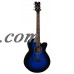 Dean AX PE BB AXS Performer Acoustic/Electric Guitar - Blue Burst   